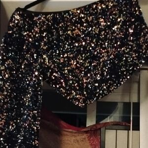 Zara Multicolor Sequin Blouse